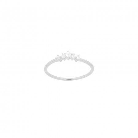 MINI CROWN SILVER RING