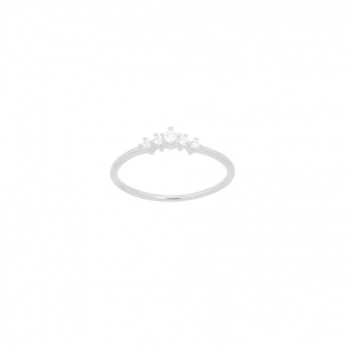 MINI CROWN SILVER RING