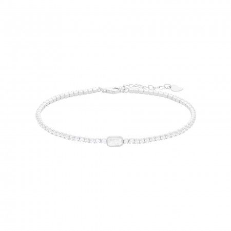 PULSERA DE PLATA BRILLANTE