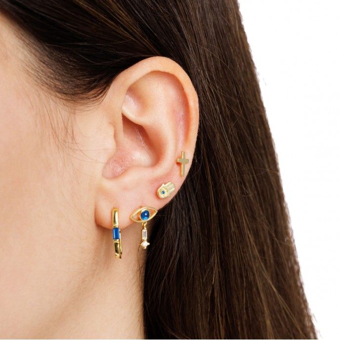 EARRING CROSS 8MM*5MM UNIT