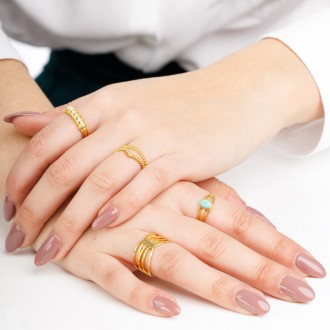 SILVER STRIPES RING