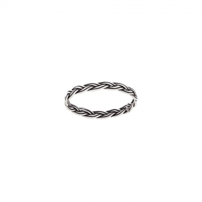 SILVER BRAID RING