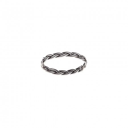 SILVER BRAID RING