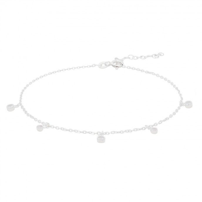 SHINY SILVER ANKLET