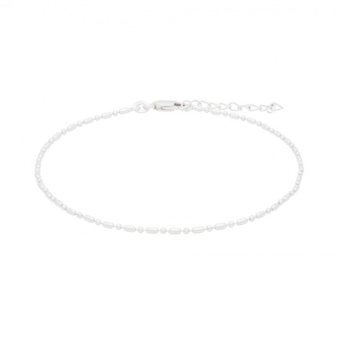 SILVER ANKLET WITH PIPES