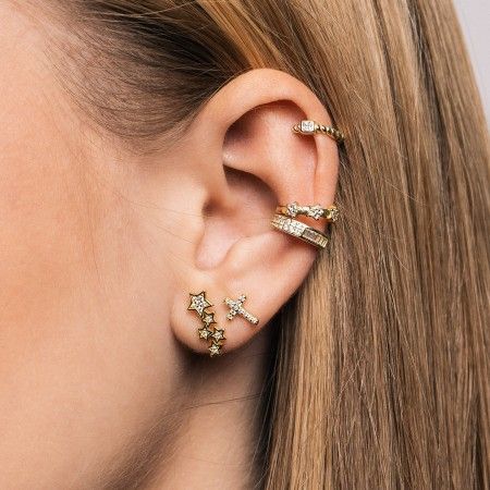 4 STARS EAR CUFF