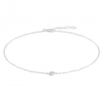 POINT OF LIGHT SILVER ANKLET