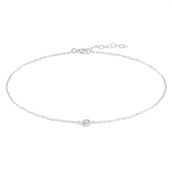 POINT OF LIGHT SILVER ANKLET