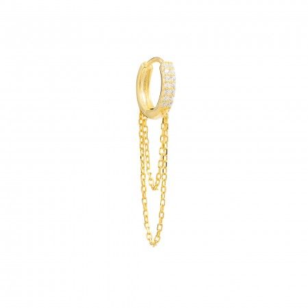 ARO DE PLATA CON DOS CADENAS. UNIDAD