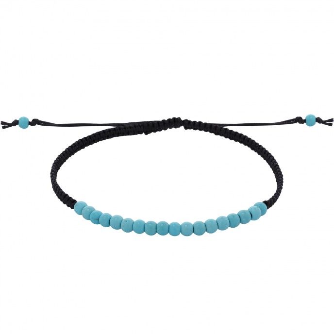 MACRAME BRACELET WITH TURQUOISE