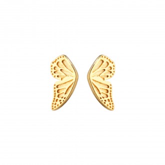 BUTTERFLY SHAPED SILVER EARRINGS