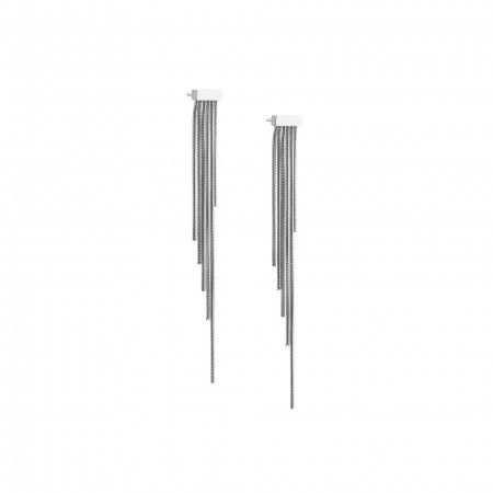 LONG STEEL EARRINGS