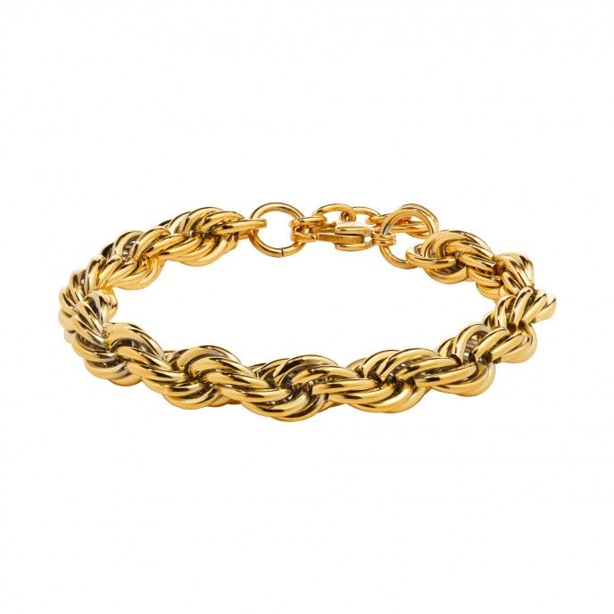 PULSERA DE ACERO RETORCIDA