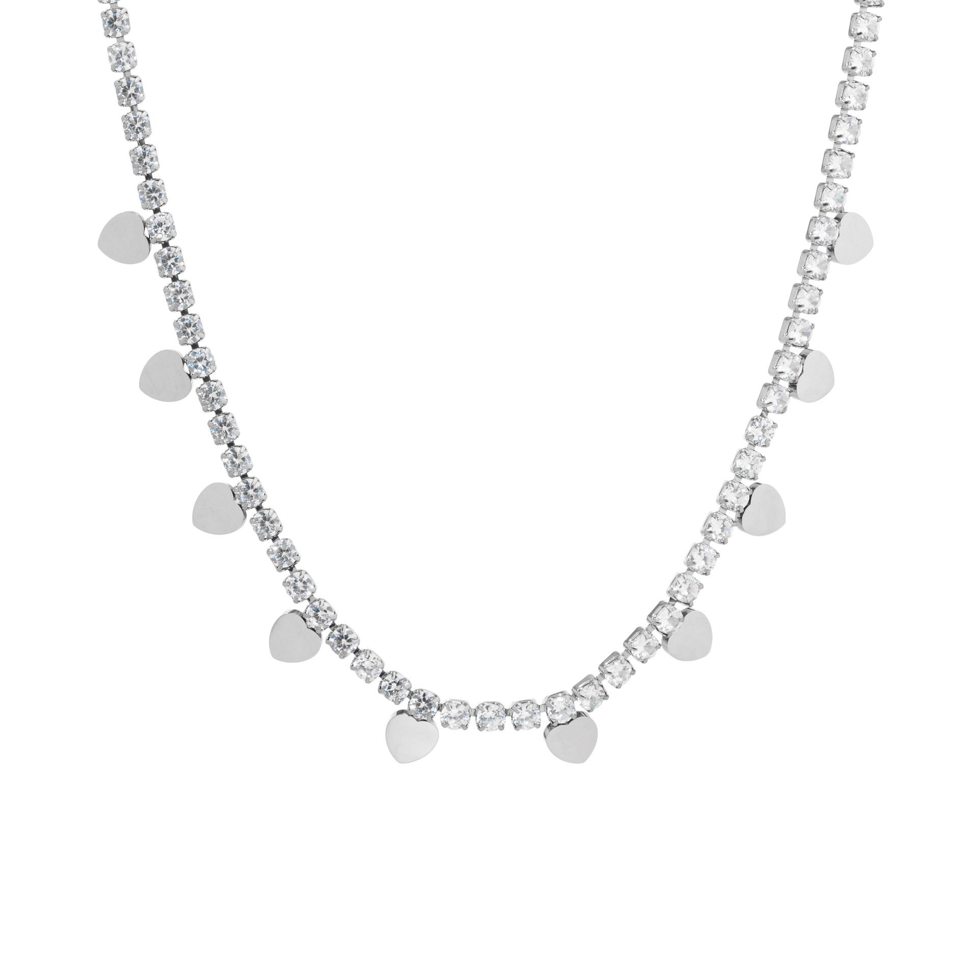 COLAR AÇO CORAÇÕES