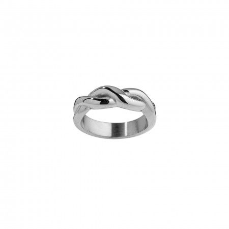 TWISTED SHAPED STEEL RING