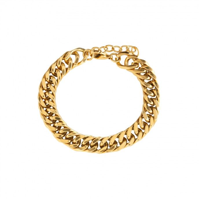 CHAIN SHAPED STEEL BRACELET
