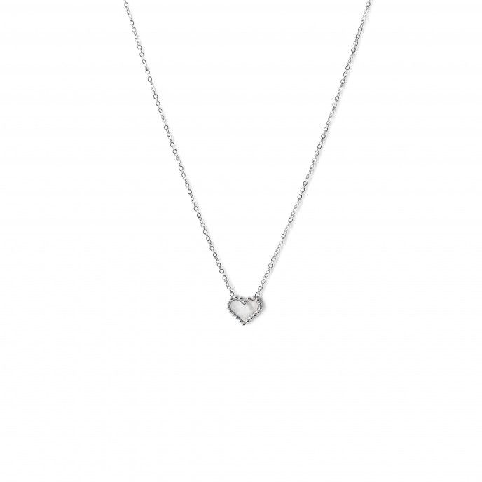 STEEL NECKLACE WITH HEART