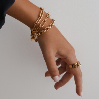 STEEL BRACELET WITH LINKS