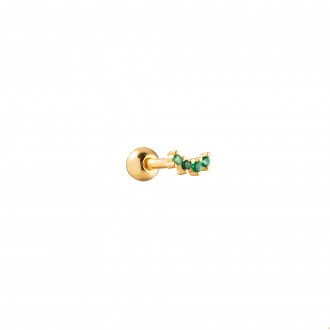 SILVER PIERCING WITH MINI ZIRCONS