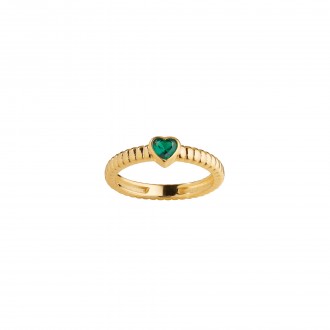 SILVER RING WITH HEART
