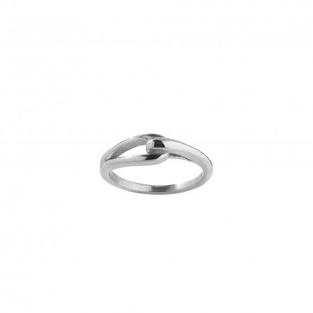 STEEL RING WITH KNOT