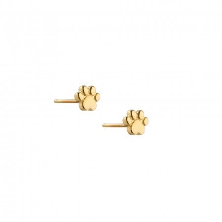 PAW SHAPED STEEL EARRINGS