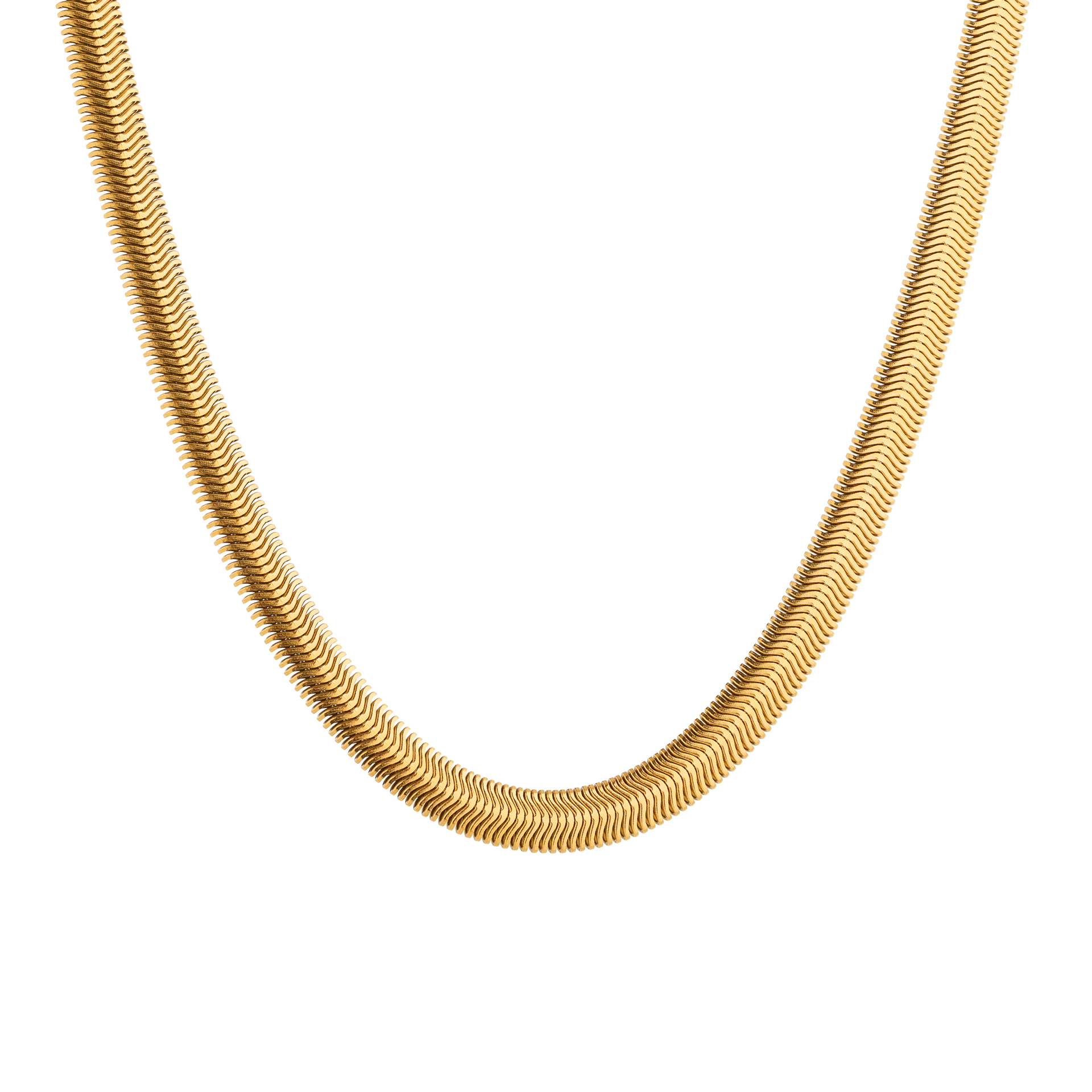 COLAR AÇO SNAKE 39CM