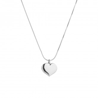 STEEL NECKLACE WITH HEART