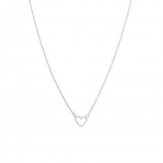 STEEL NECKLACE WITH HEART