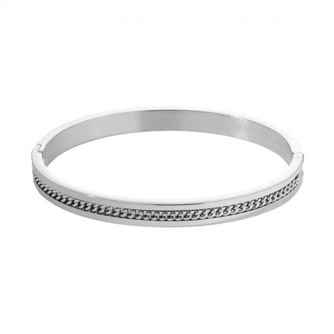 STEEL BRACELET WITH CHAIN