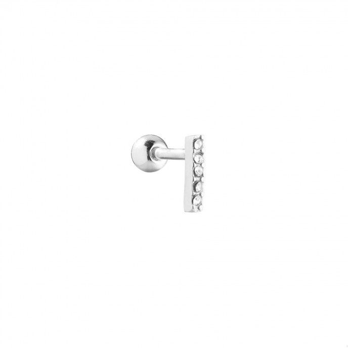 PIERCING DE ACERO BRILLANTE