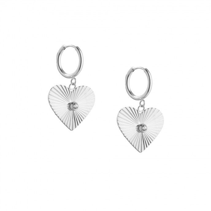 STEEL HOOPS WITH HEART