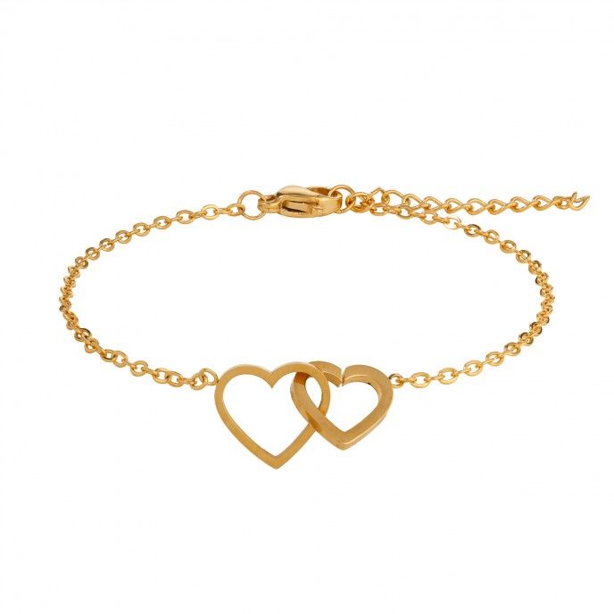 PULSEIRA AÇO CORAÇÕES PULSEIRA AÇO CORAÇÕES