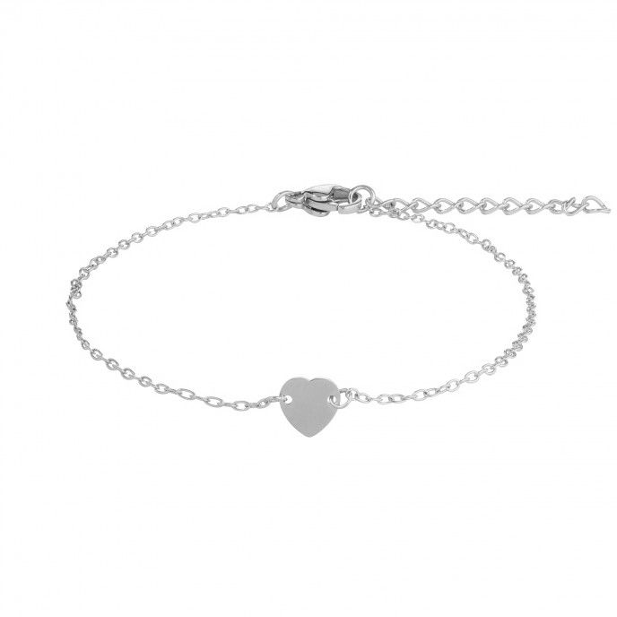 STEEL BRACELET WITH HEART