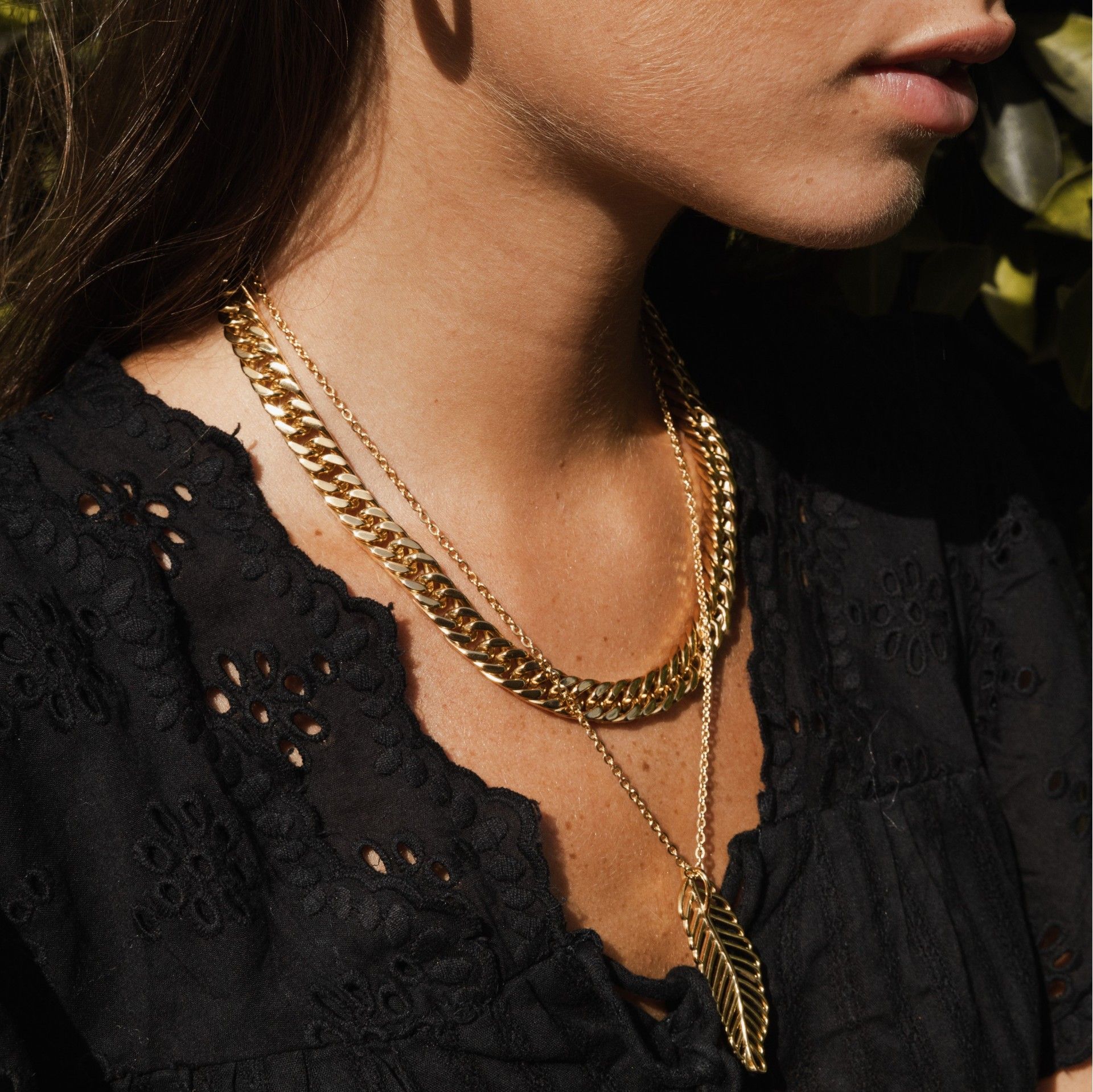 COLAR AÇO MALHA 45CM