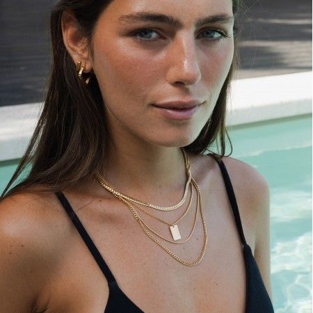TRIPLE EFFECT STEEL NECKLACE