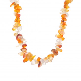 AGATE CORNALINA NATURAL STONE NECKLACE
