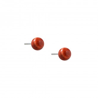 CORAL SILVER EARRINGS