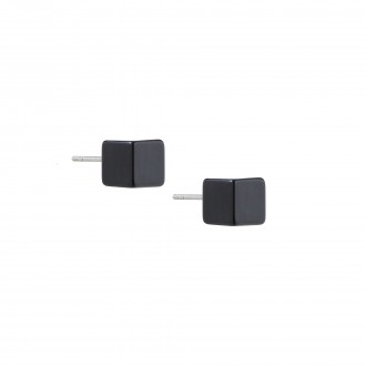 ONYX SILVER EARRINGS