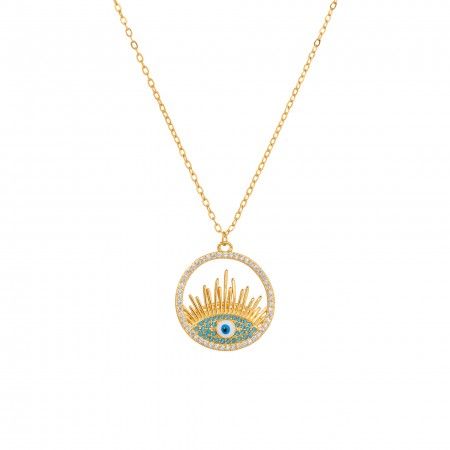 SILVER NECKLACE WITH EYE