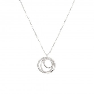 SILVER NECKLACE WITH WHEELS
