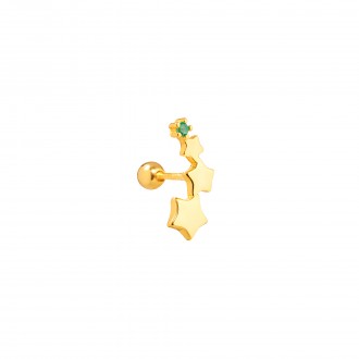 SILVER PIERCING WITH STARS