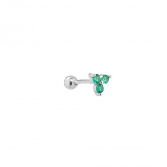 SILVER PIERCING WITH ZIRCONS