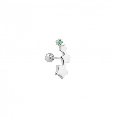 SILVER PIERCING WITH STARS