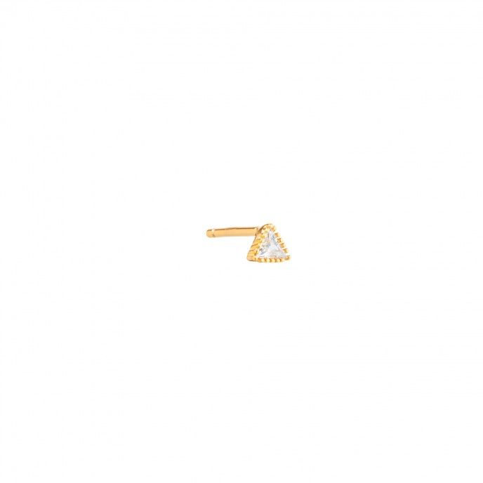 TRIANGLE SILVER EARRING