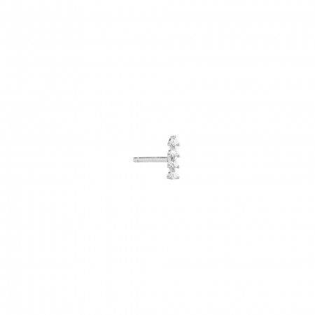 SILVER EARRING WITH ZIRCONS