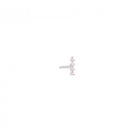 SILVER EARRING WITH ZIRCONS