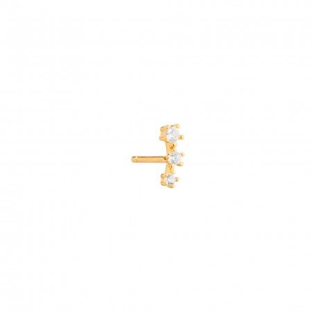 SILVER EARRING WITH ZIRCONS