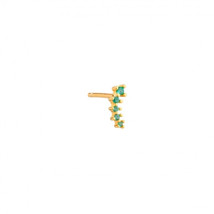 SILVER EARRING WITH ZIRCONS