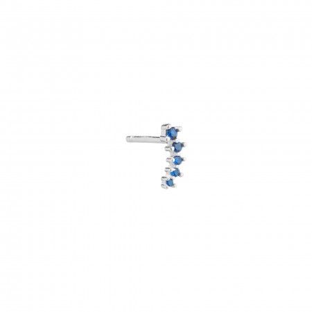 SILVER EARRING WITH ZIRCONS